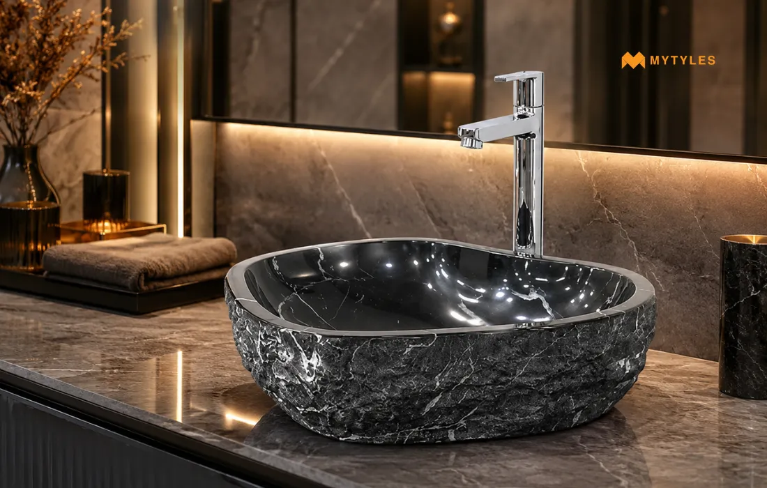 Marble Black Wash Basin